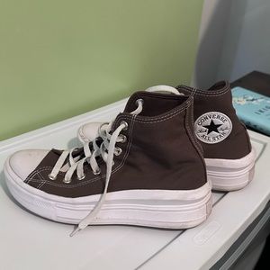 Brown Platform Converse | Size 9